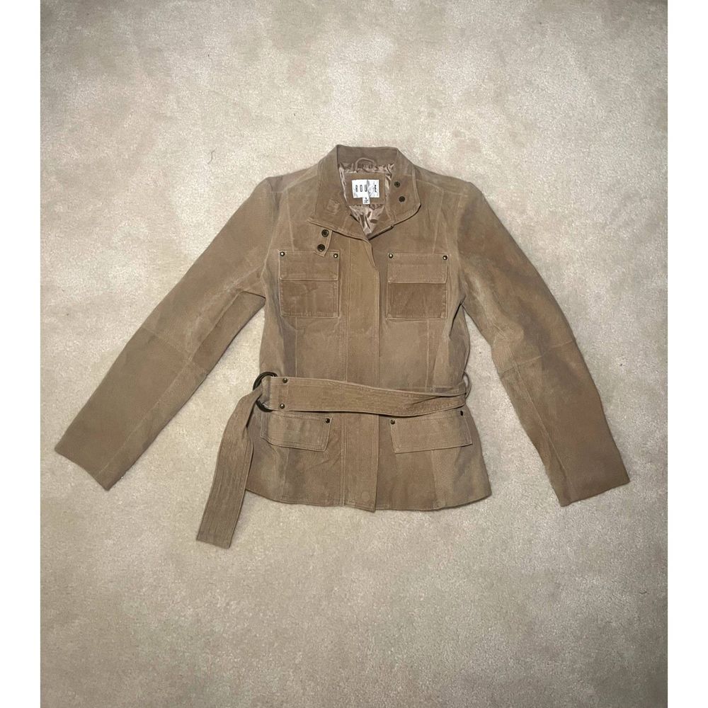 Rouge Tan Leather Jacket | Size Small